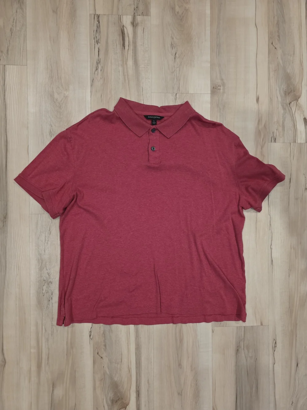 Banana Republic Red Short-Sleeve Polo